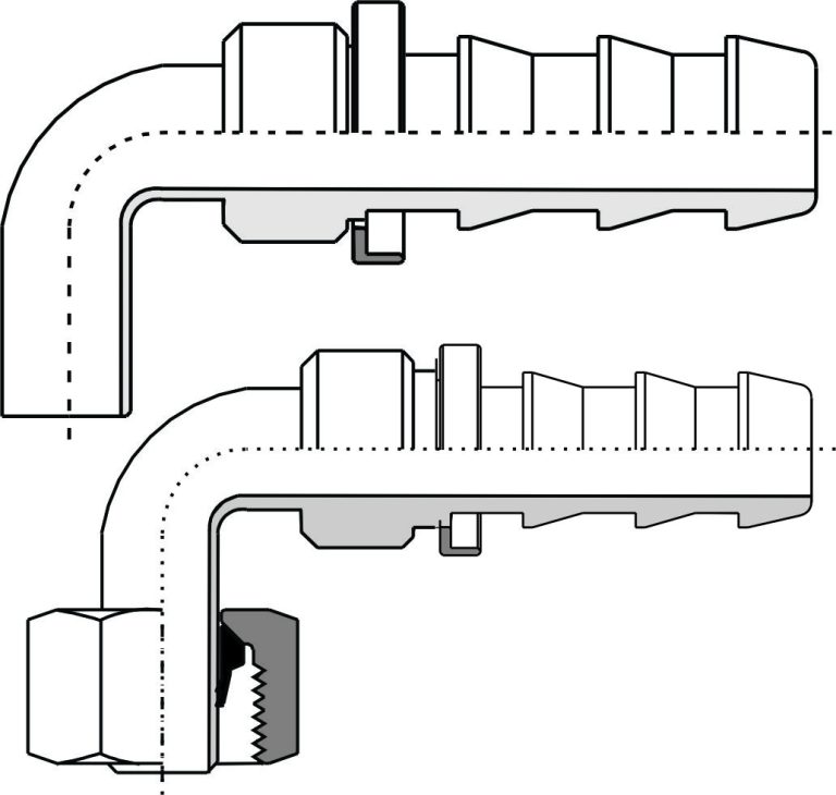 Milano | TC/MTC....X....-Curvo Ponta Lisa métrico DIN 8434-1(Ponta Lisa Métrica Curva (90°))(Male Standpipe Rigid 90° Elbow)